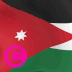 jordanische Landesflagge, Elgato-Streamdeck und Loupedeck animierte GIF-Symbole, Tastenschaltfläche, Hintergrundbild